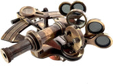 Nautical Antique Heavy Brass Working Navigational Sextant